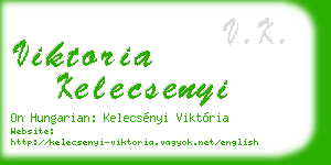 viktoria kelecsenyi business card