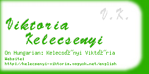 viktoria kelecsenyi business card